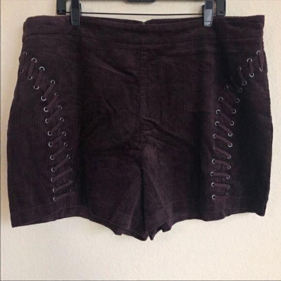 Forever 21 Pants - Forever 21 Shorts Plus Size Corduroy Laces Trendy